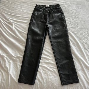 Pleather pants